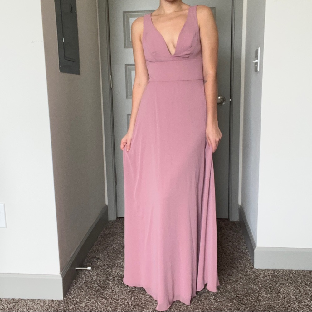 Watters & Watters cameo tie back bridesmaids dress